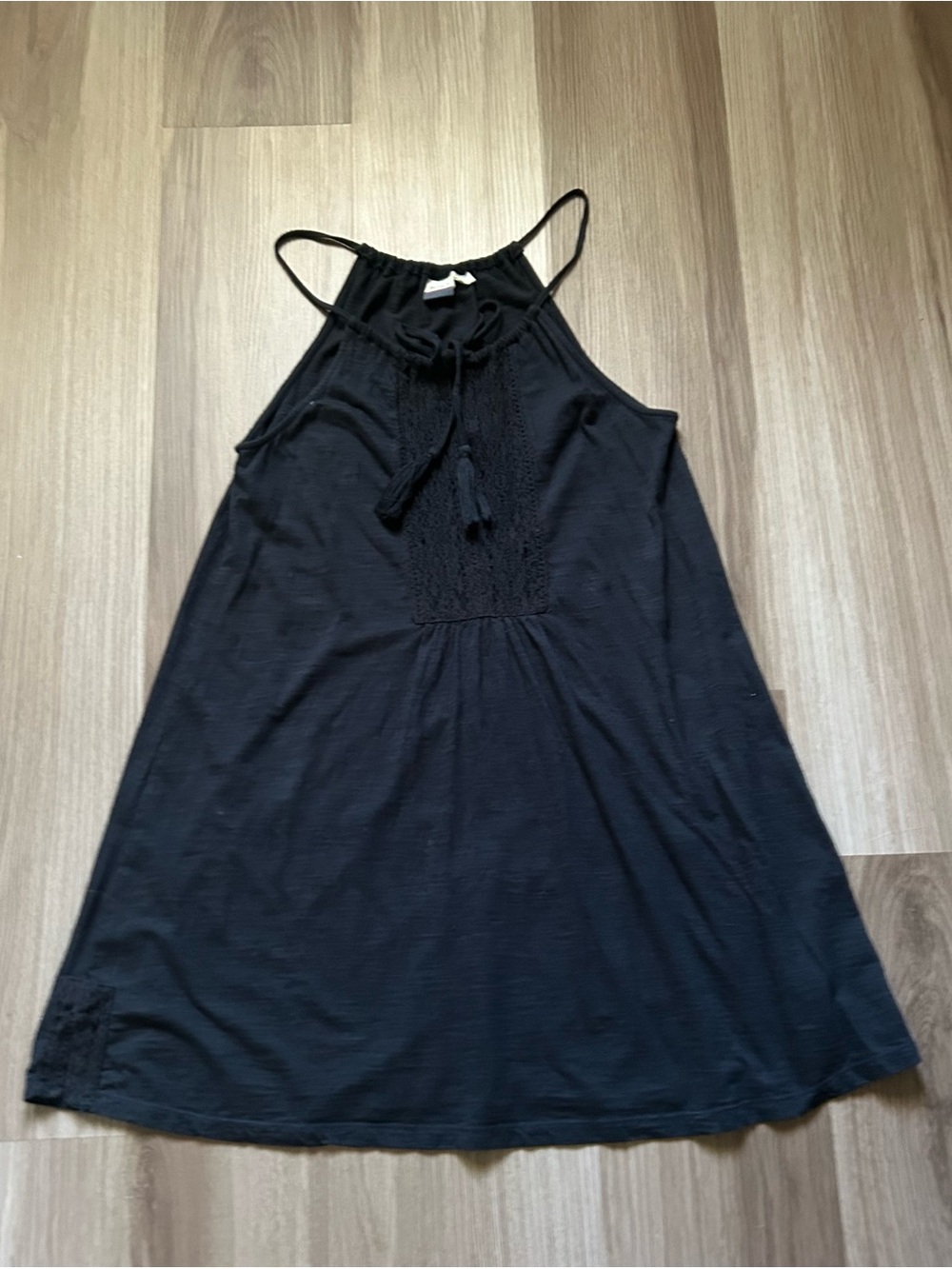 Roxy Black Sleeveless Halter Neck Dress